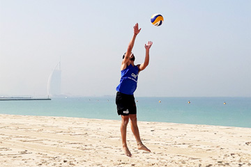 Jump Float Serve in Volleyball (RIO Volleyball Academy)